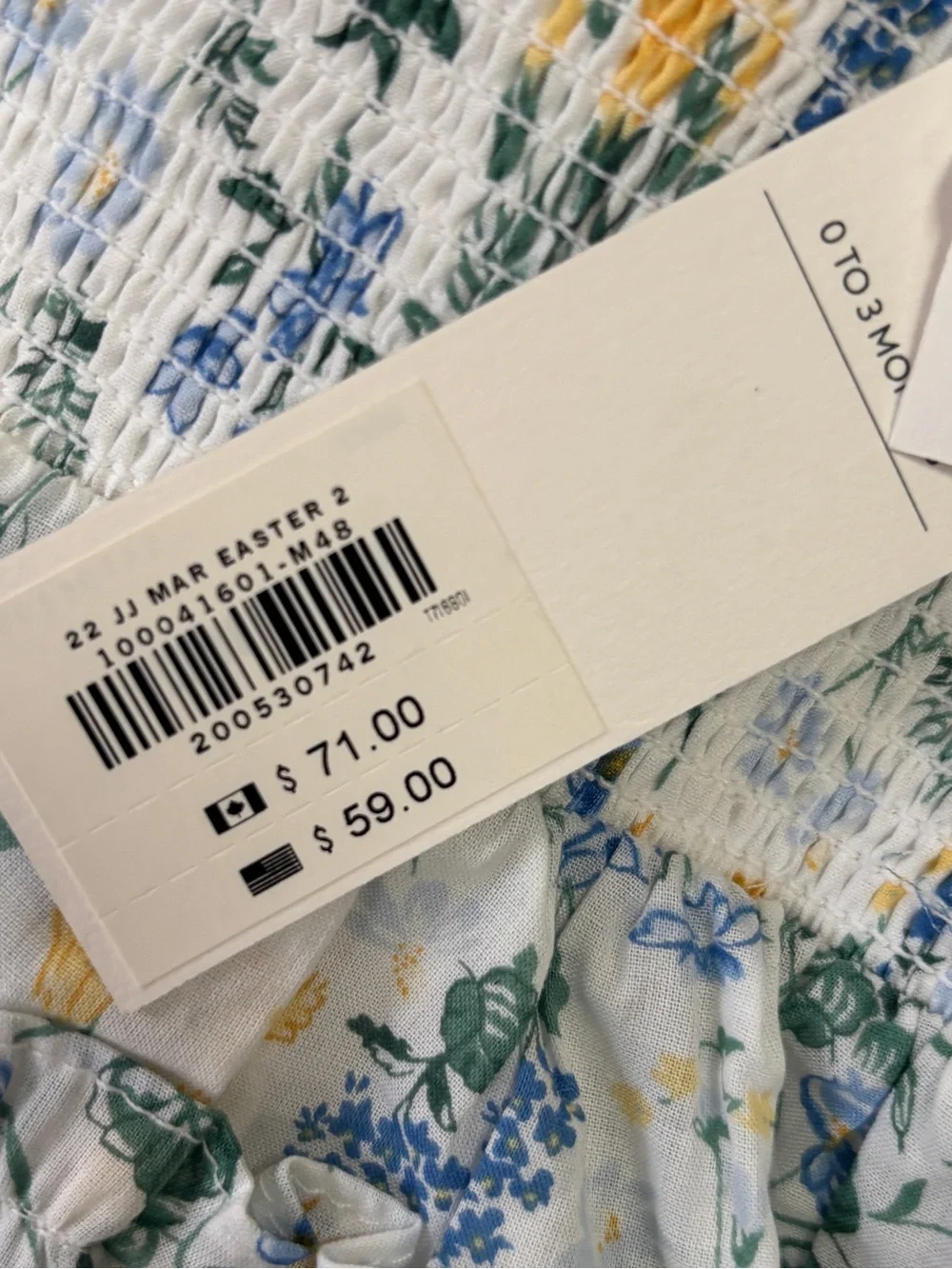 Janie and Jack  NWT  floral 2 piece  0-3 months